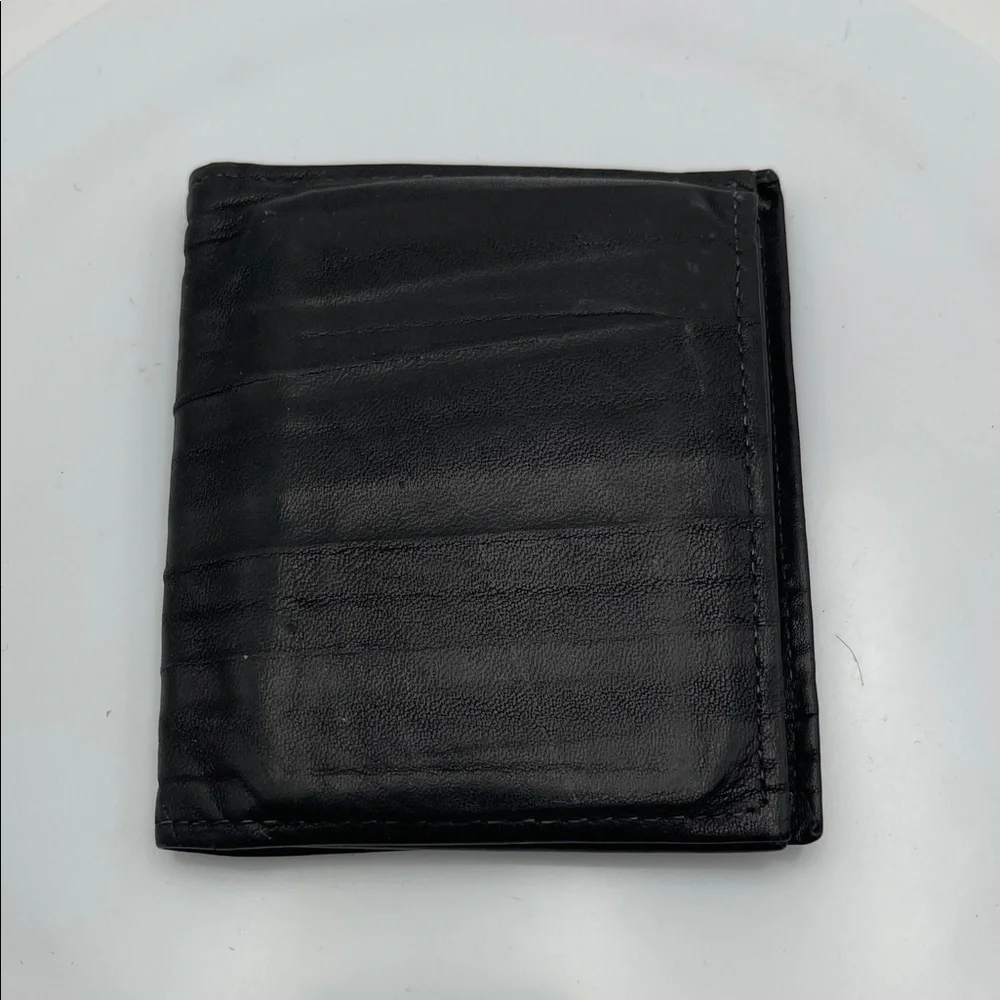 Rolfs Classic Black Leather Card Holder